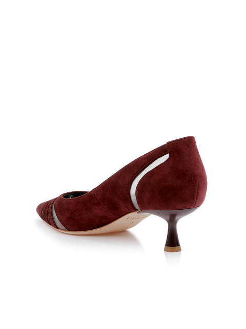 Eglantine Suede Kitten Pump pump L'AGENCE   