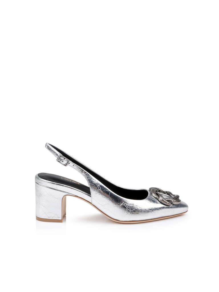 Elayne Patent Leather Slingback slingback L'AGENCE   