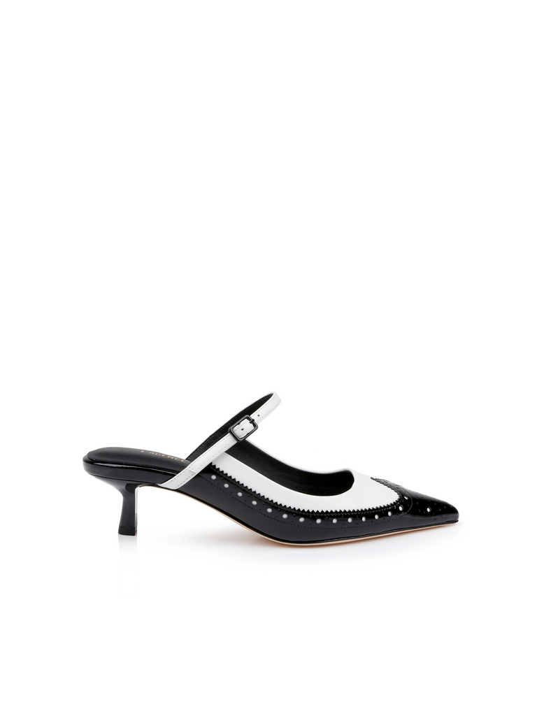 Elle Patent Leather Mule mule L'AGENCE   