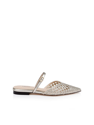 Mules plates en cuir Jacklyn