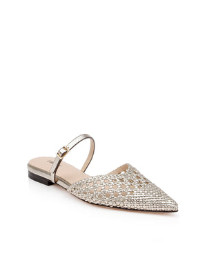 Mules plates en cuir Jacklyn