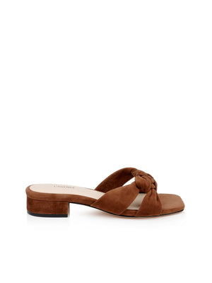 Lea Suede Knot Sandal