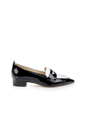 Mocassins en cuir verni Maelys