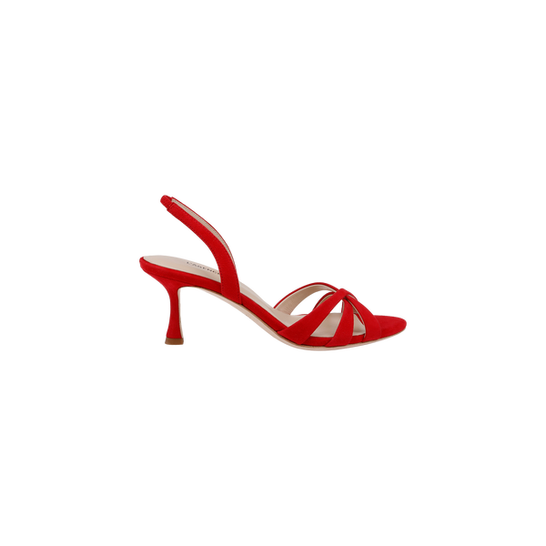 Colwill Slingback Sandal in Red Suede | L'AGENCE