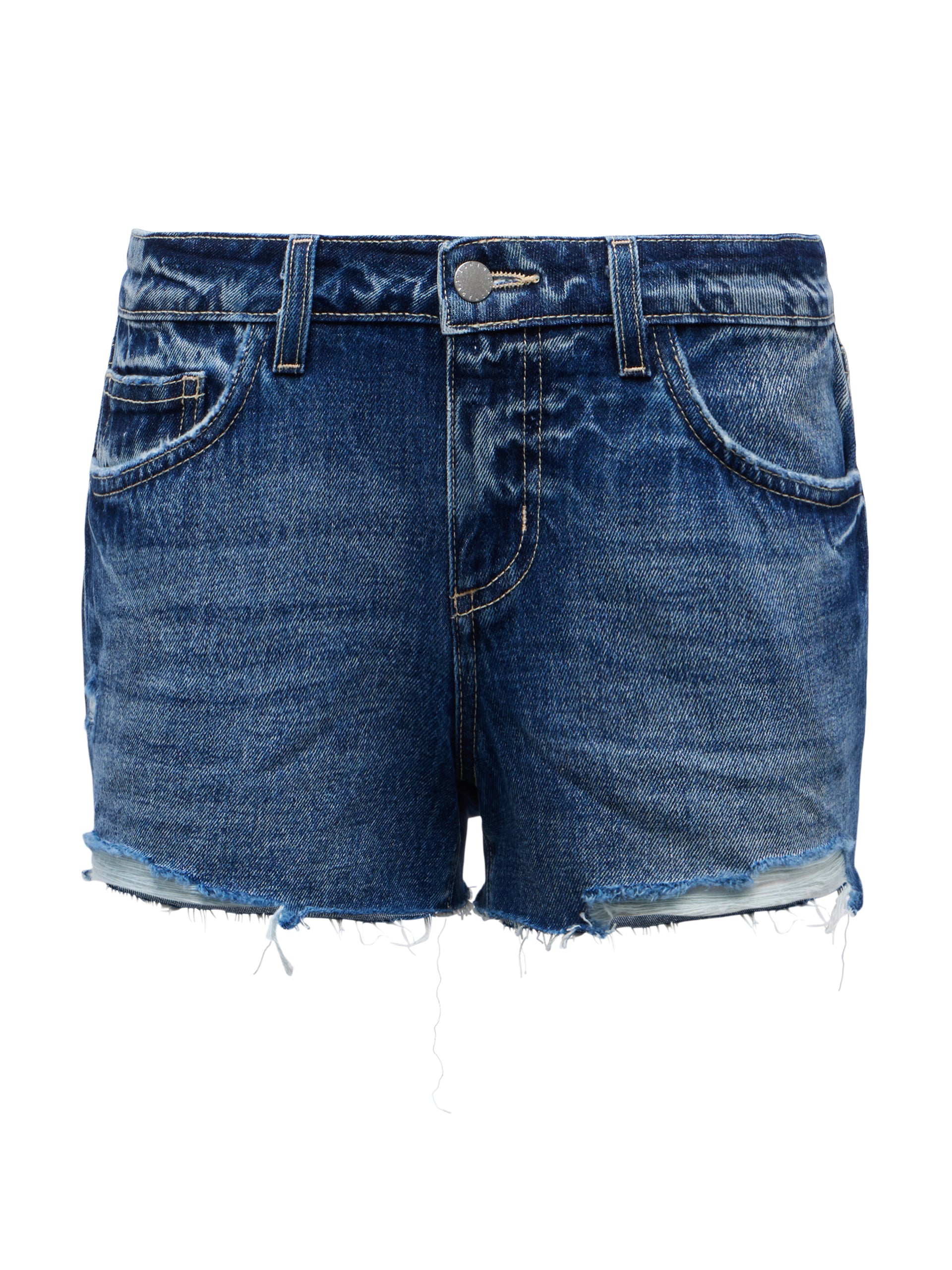 Teya Low-Rise Denim Short short L'AGENCE