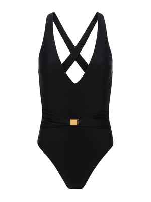 Lisa Plunge One-Piece Swimsuit swim L'AGENCE Sale   