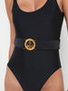 Mila Belted One-Piece Swimsuit swim L'AGENCE   