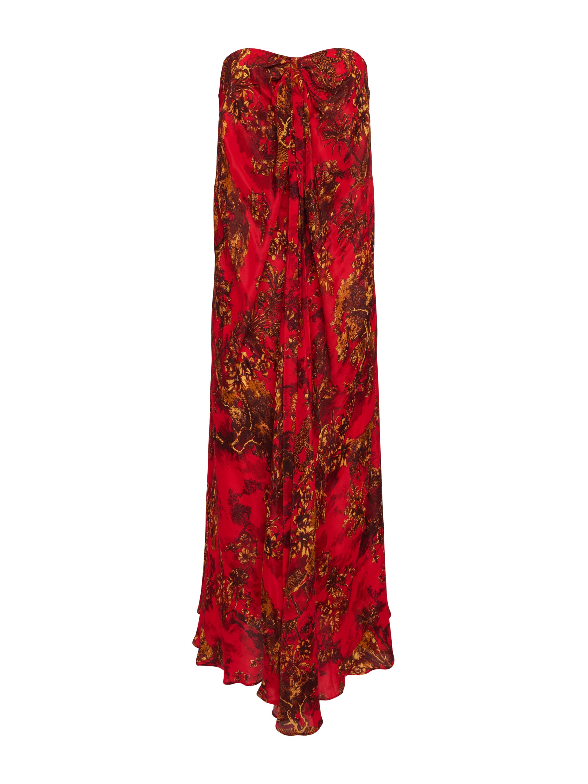 Gevena Silk-Blend Halter Maxi Dress swim L'AGENCE Sale   