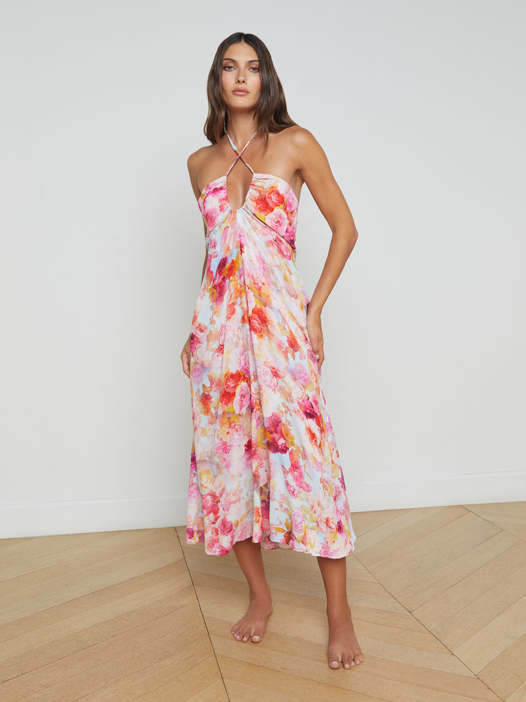 Cheri Midi Dress swim L'AGENCE