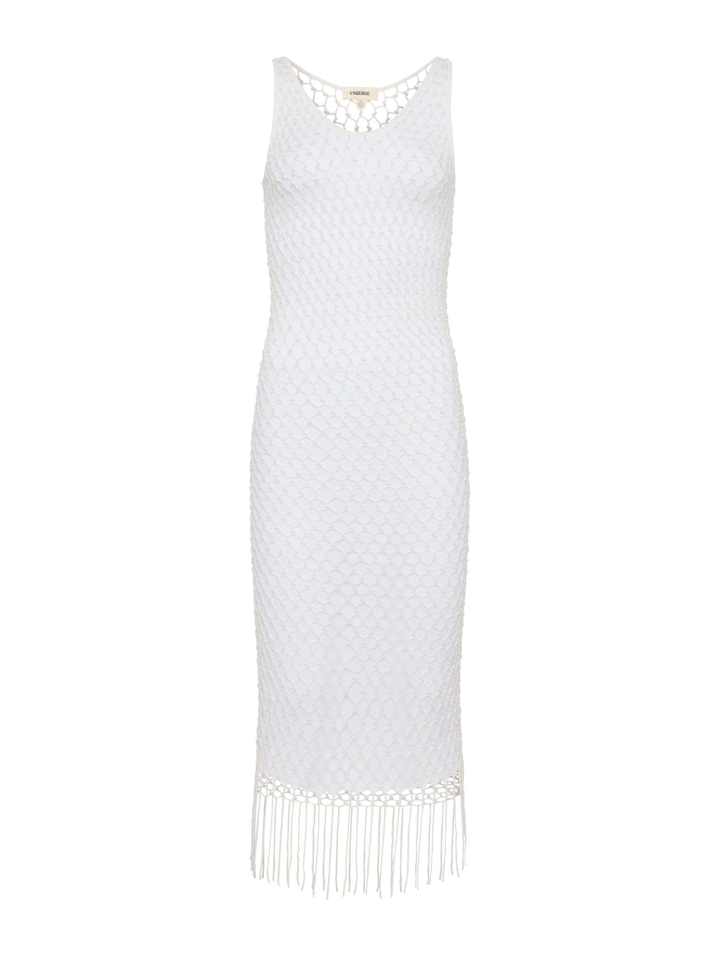 Angela Crochet Cover-Up Dress swim L'AGENCE