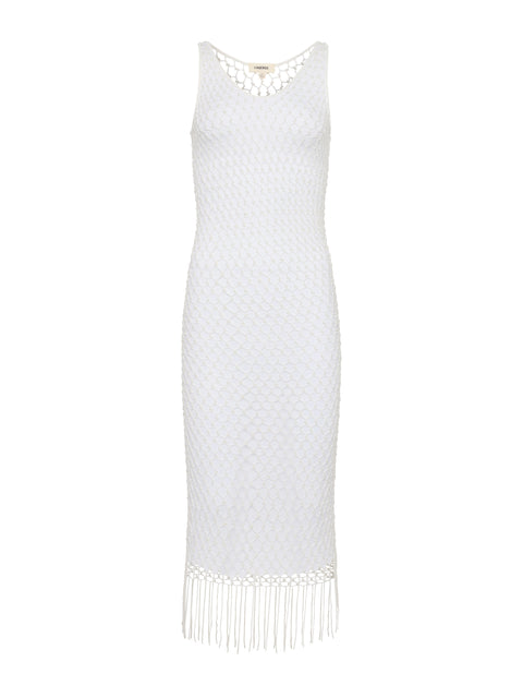 Angela Crochet Cover-Up Dress swim L'AGENCE