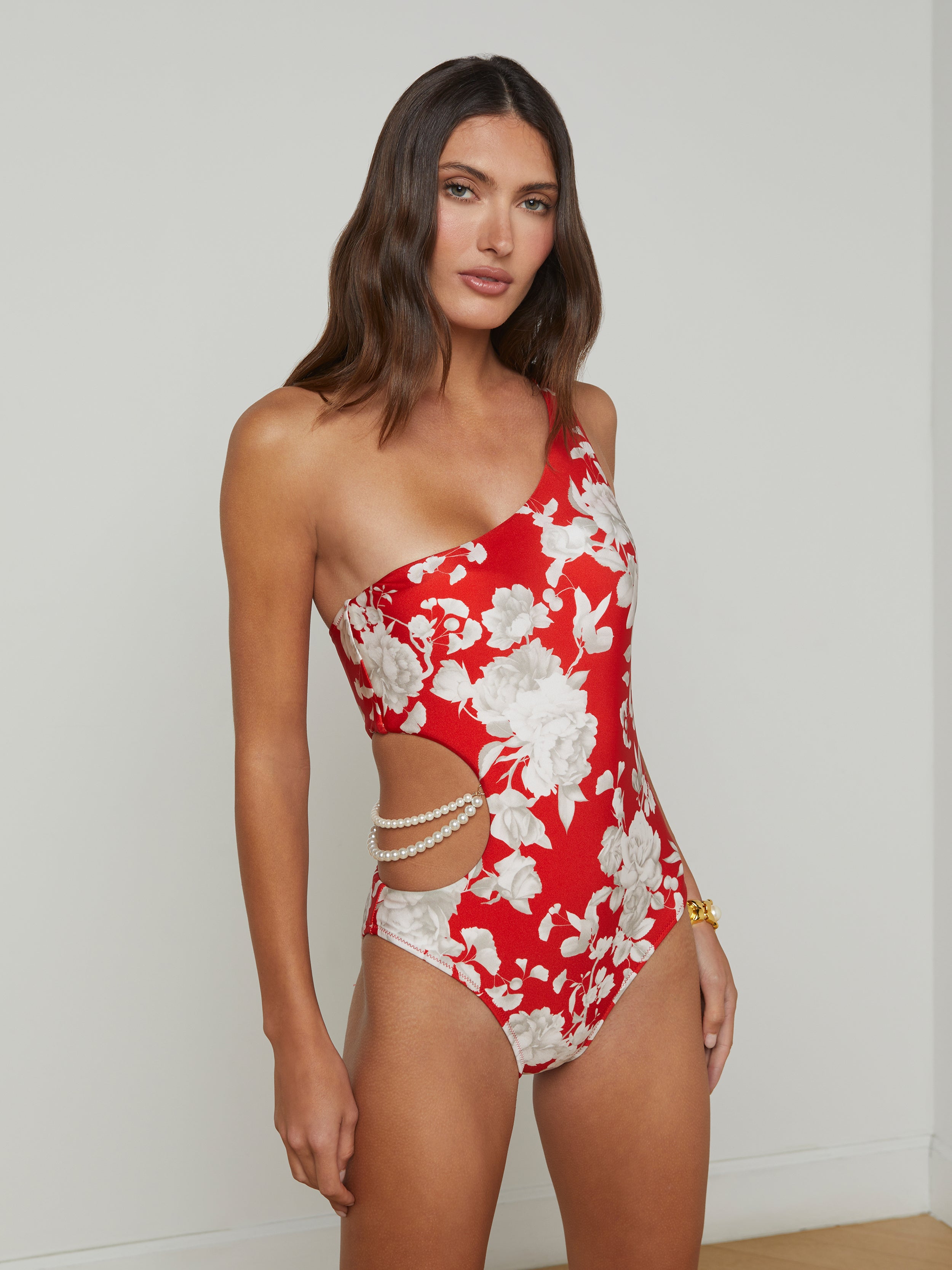 Ava Pearl One-Piece Swimsuit swim L'AGENCE