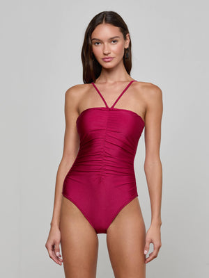 Aubrey Ruched One-Piece Swimsuit