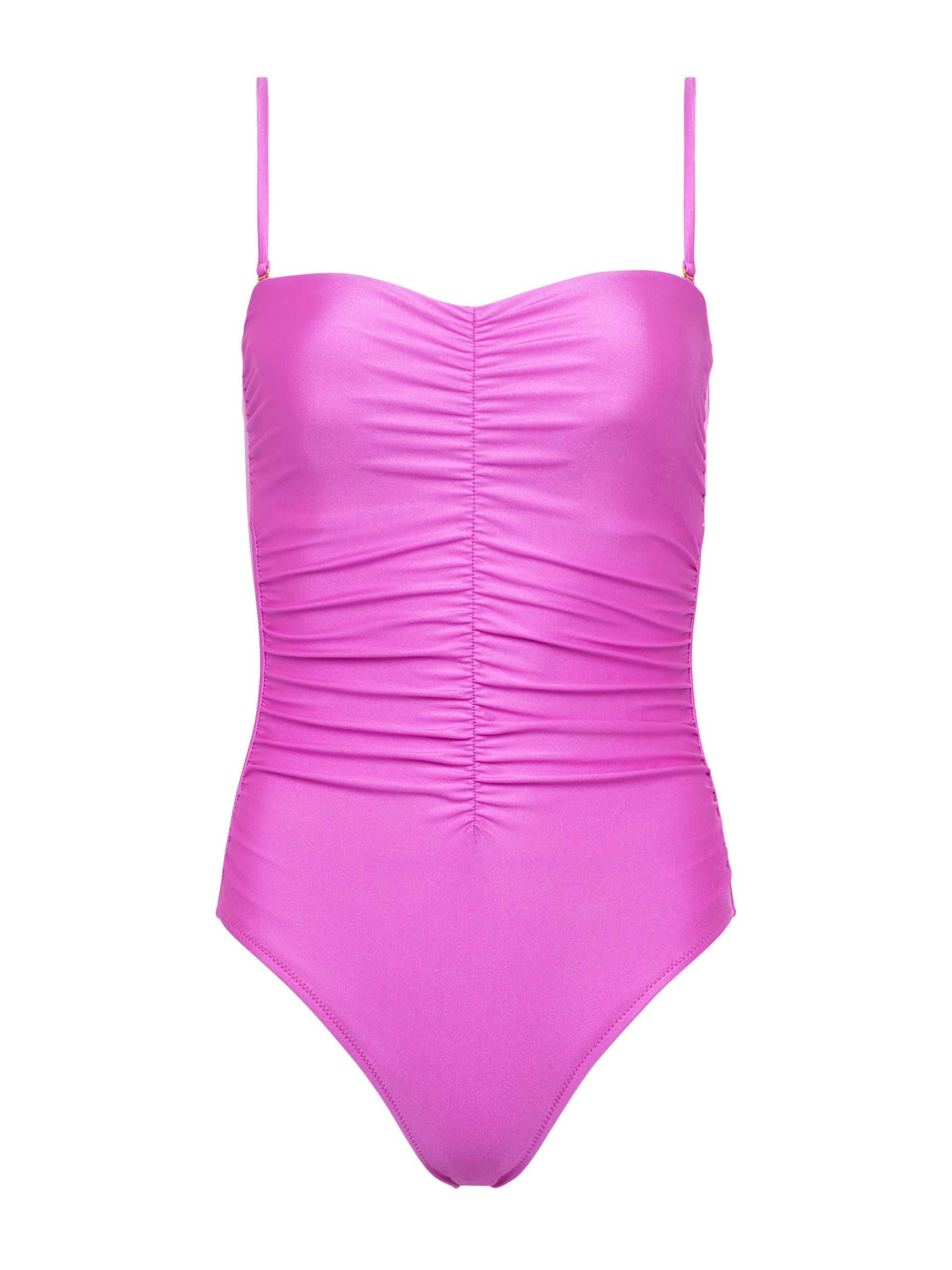 Aubrey Ruched One-Piece Swimsuit swim L'AGENCE