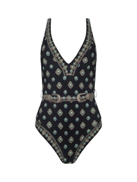 Lisa Plunge One-Piece Swimsuit