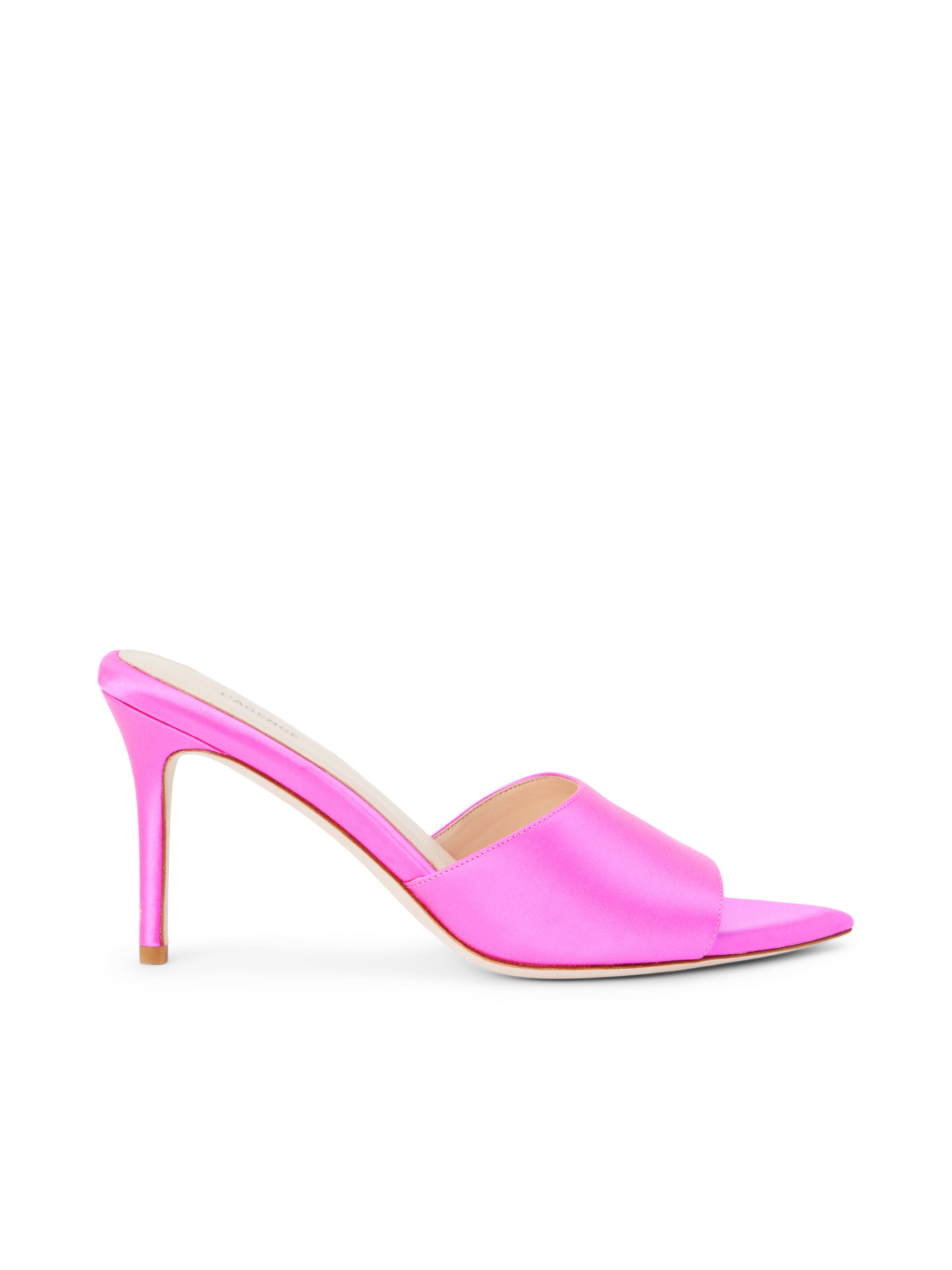 Neon pink mule clearance heels