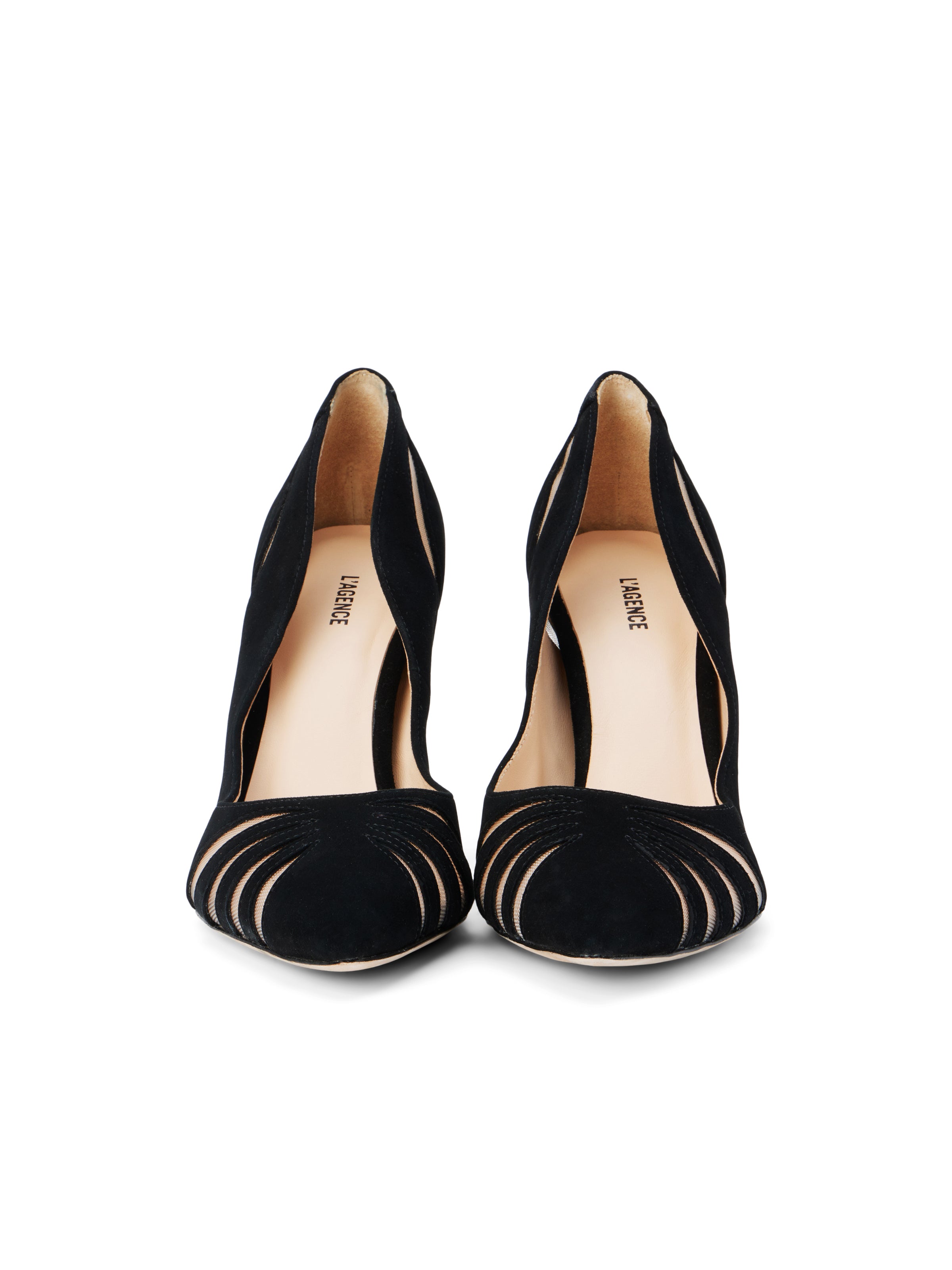 L'AGENCE Zola Pump in Black Suede