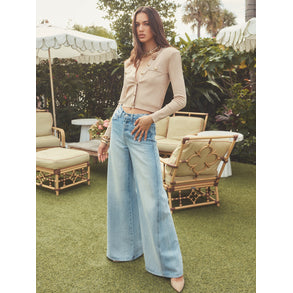L'AGENCE - Maia Lace Blouse in Bright Jade L'AGENCE - Maia Lace Blouse in Bright Jade