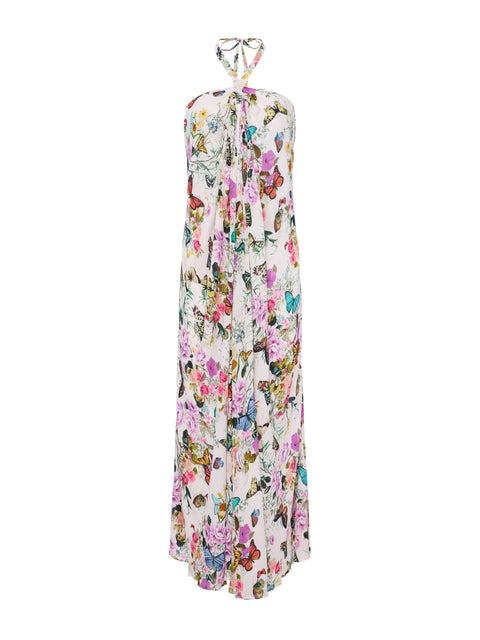 Geneva Halter Maxi Dress swim L'AGENCE