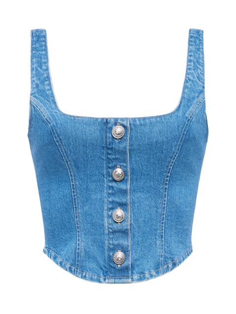 Saga Denim Top top L'AGENCE