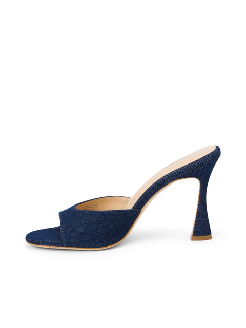 Avery Denim Open-Toe Mule