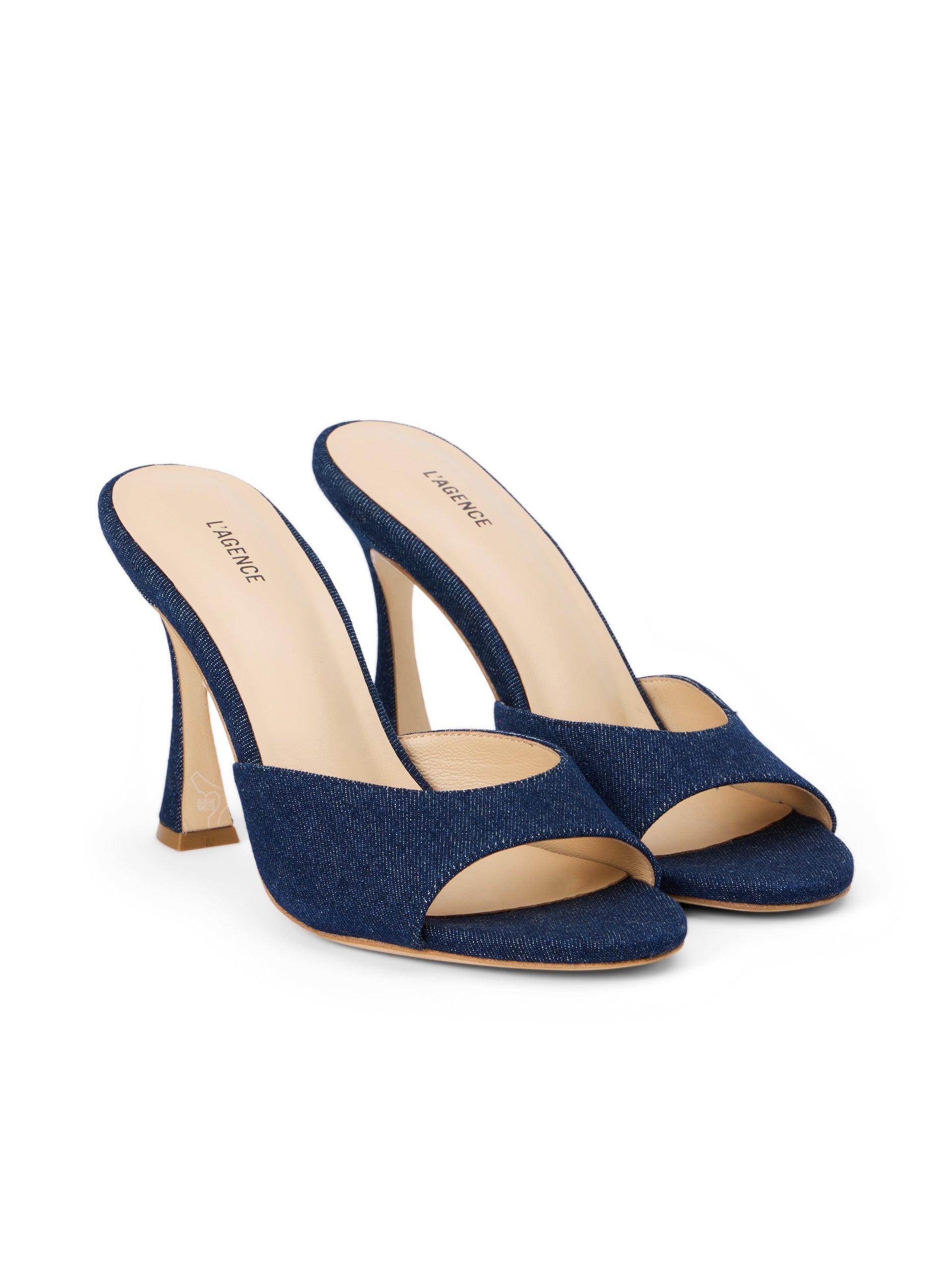 Avery Denim Open-Toe Mule