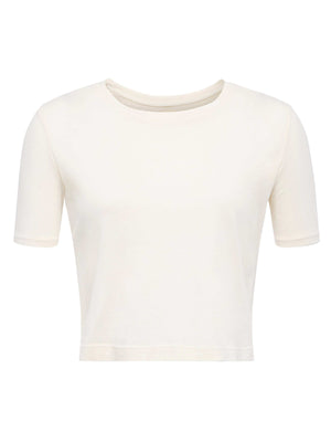 Donna Cotton Cropped Tee tee shirt L'AGENCE