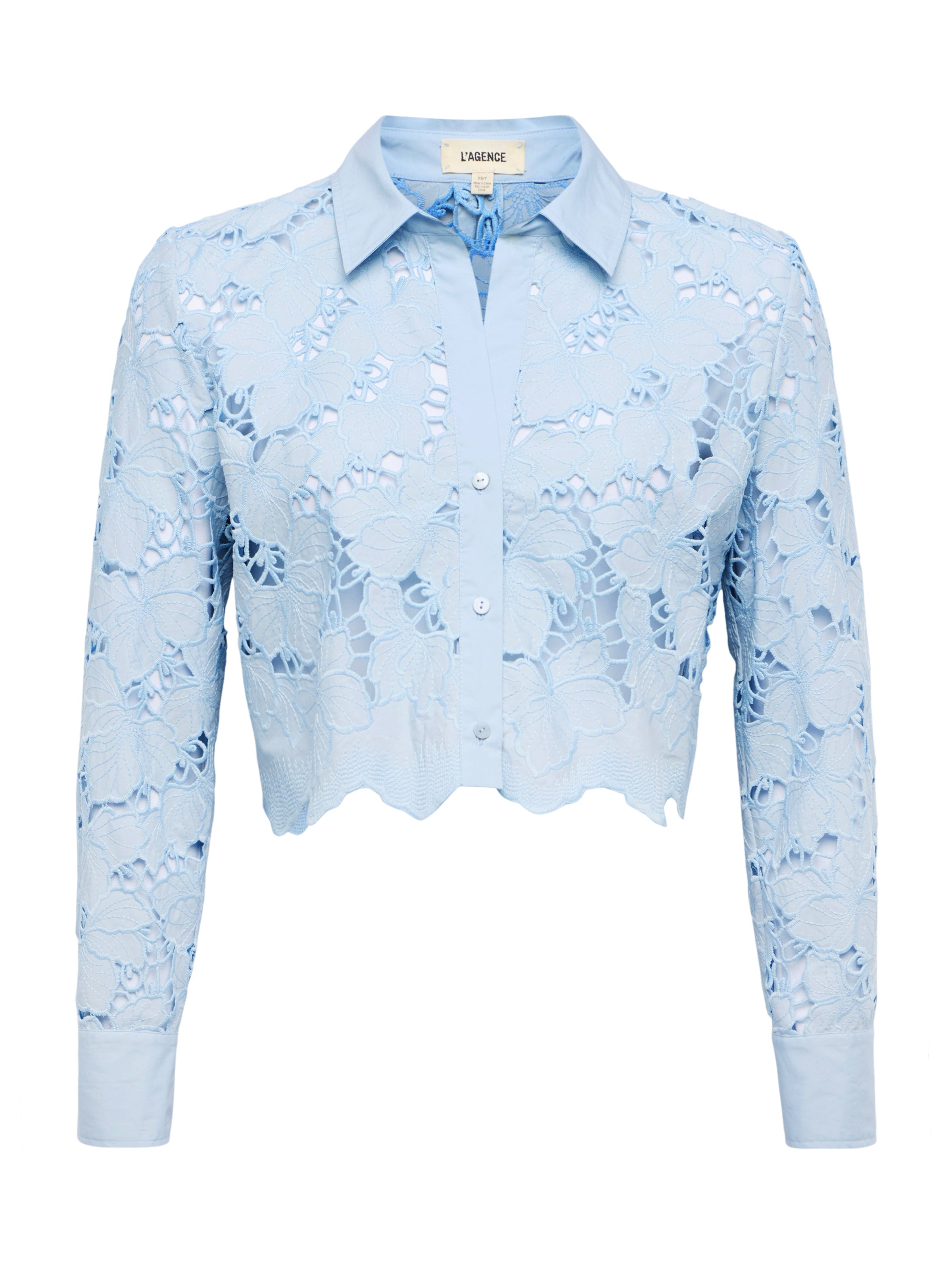Seychelle Cropped Lace Blouse