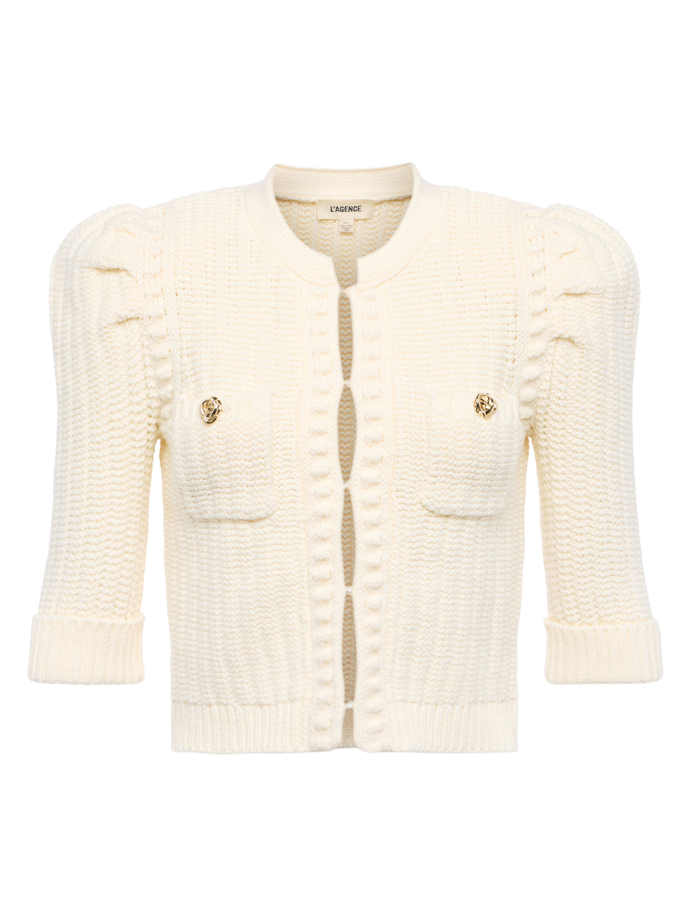 Delilah Cropped Cardigan cardigan L'AGENCE