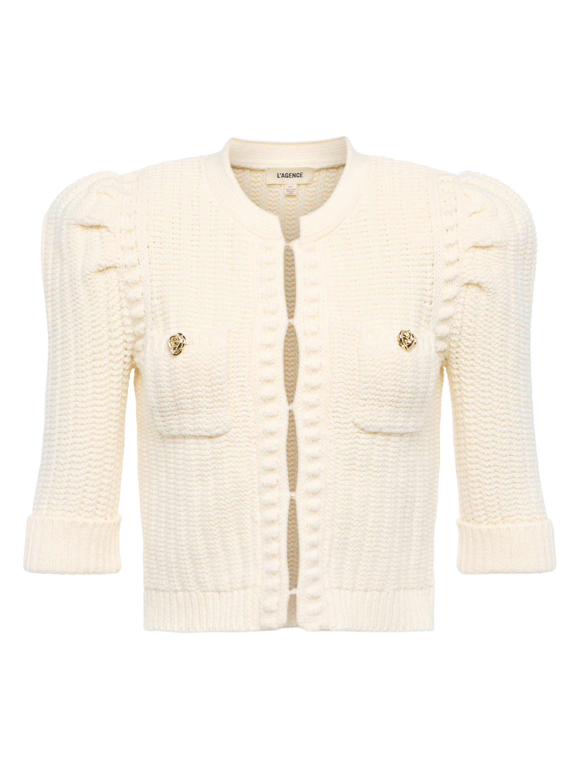 Delilah Cropped Cardigan cardigan L'AGENCE