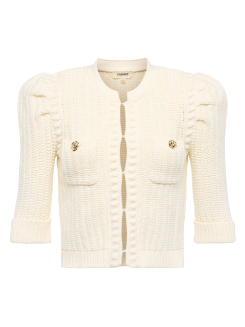 Delilah Cropped Cardigan cardigan L'AGENCE