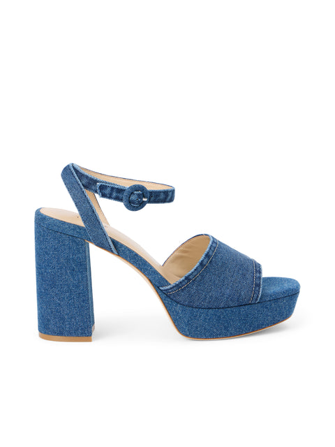 Andree Denim Platform Sandal sandal L'AGENCE Sale