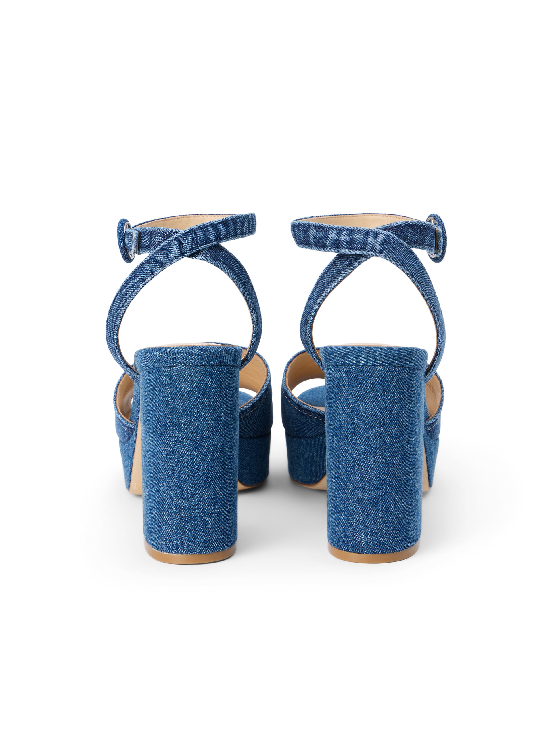 Andree Denim Platform Sandal shoes L'AGENCE Sale