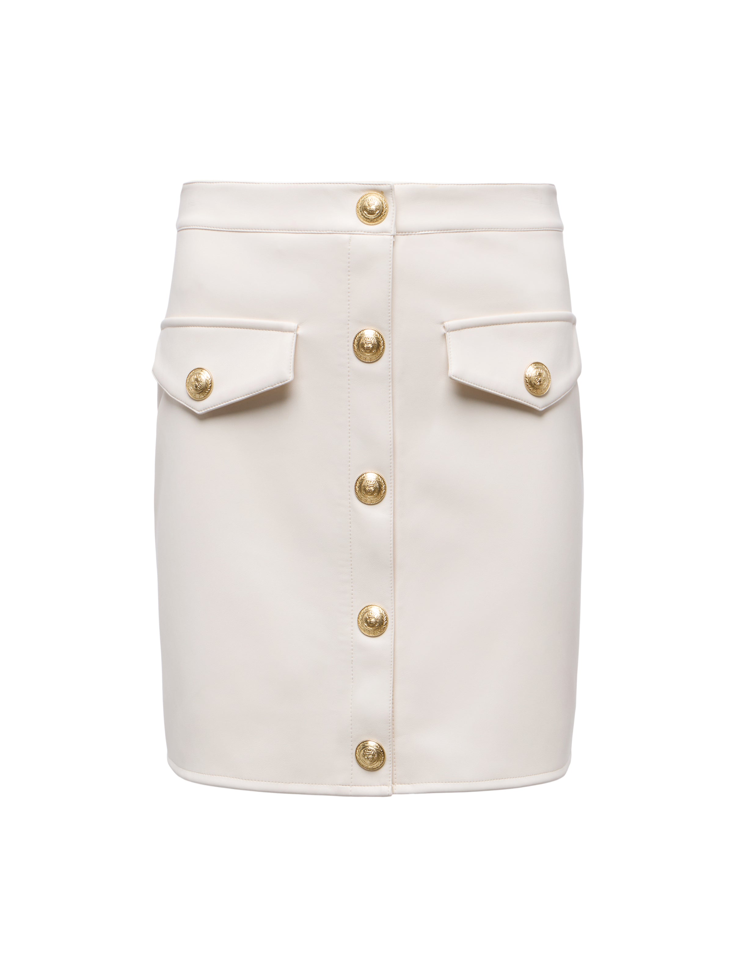 Truman Vegan Leather Mini Skirt skirt L'AGENCE