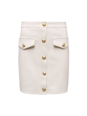 Truman Vegan Leather Mini Skirt skirt L'AGENCE