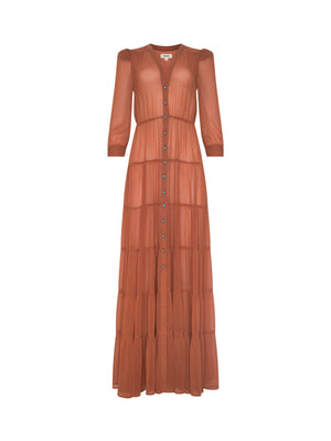 Robe longue à volants Seraphina