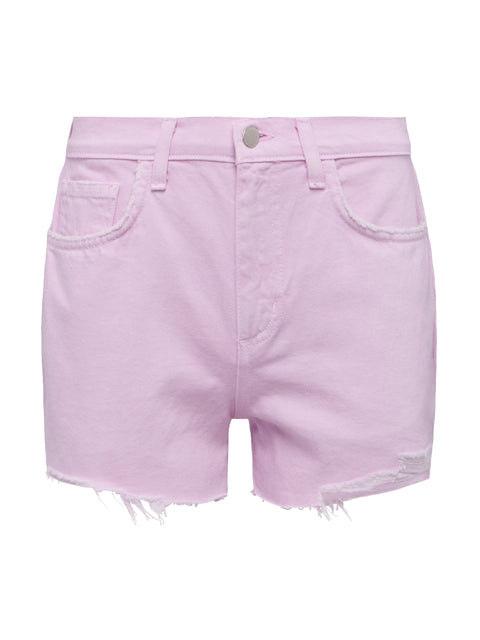 Beck Raw-Hem Denim Short short L'AGENCE