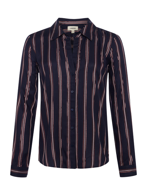 Holly Striped Blouse blouse L'AGENCE Sale