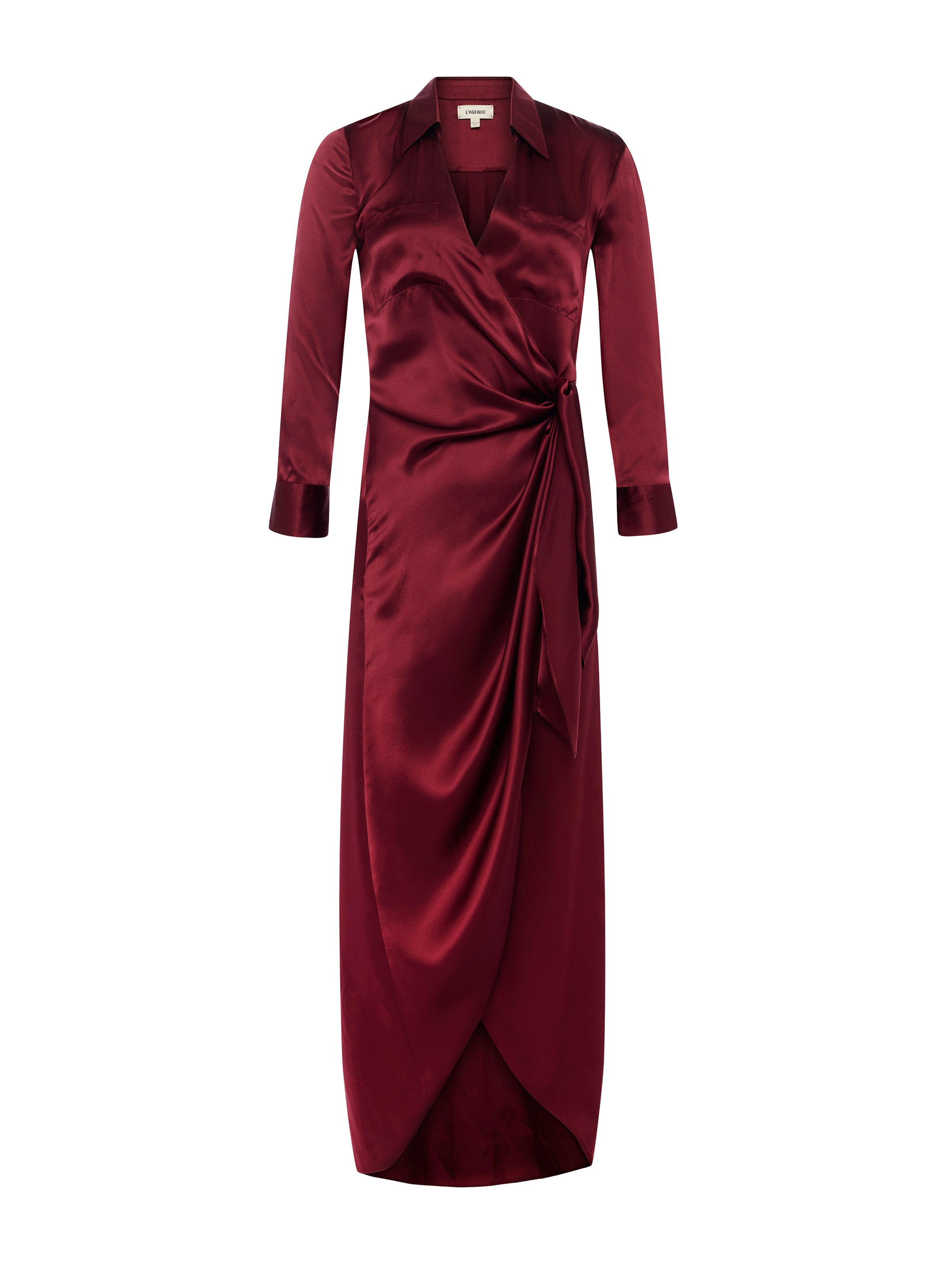 Kadi Silk Wrap Dress dress L'AGENCE Sale