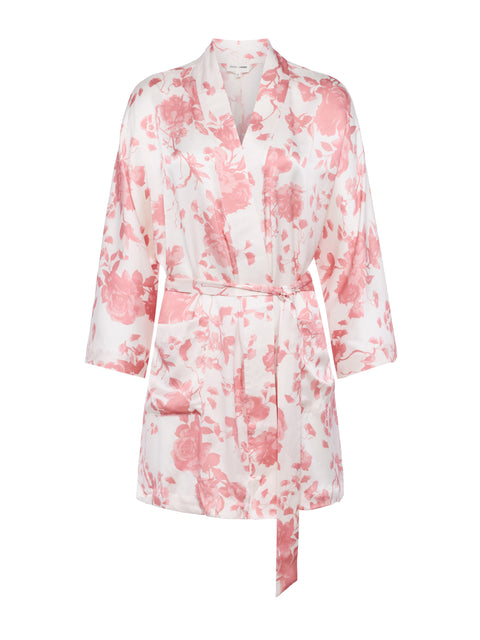 Inez Silk Robe sleepwear L'AGENCE