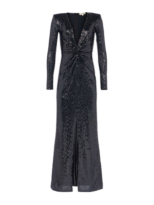 Rosetta Sequin Twist-Front Dress dress L'AGENCE Sale
