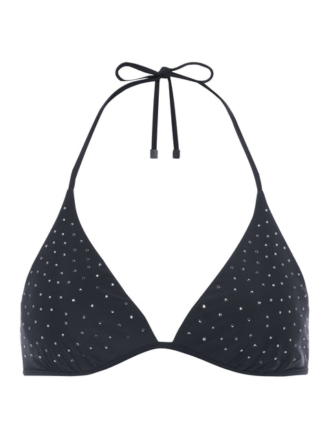 Annabelle Embellished Bikini Top swim L'AGENCE   