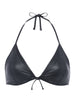 Annabelle Faux Leather Bikini Top swim L'AGENCE Sale