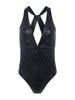 Gabrielle Faux Leather One-Piece swim L'AGENCE   