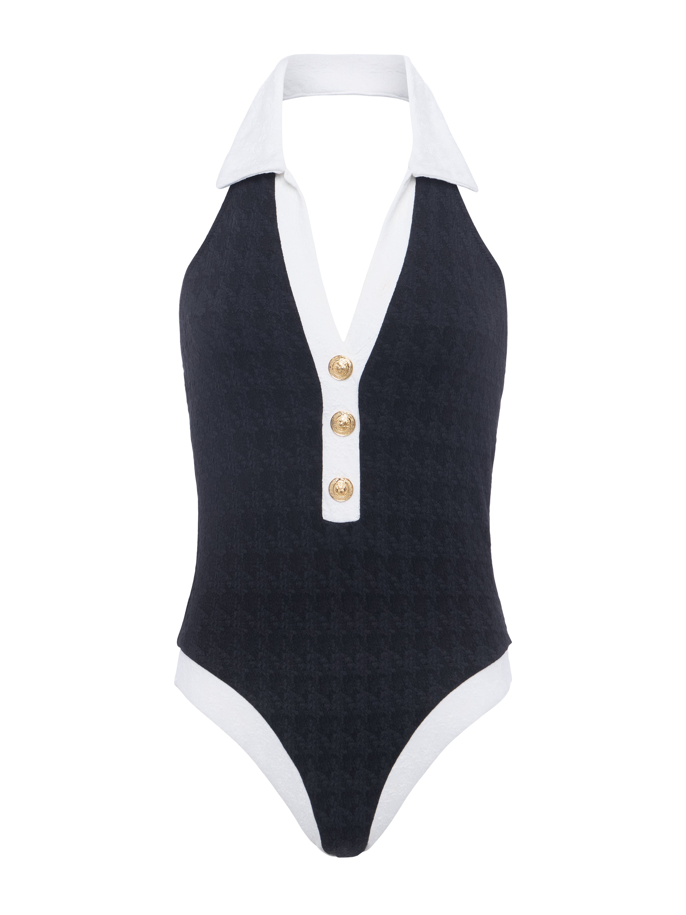 Natalya Collared One-Piece swim L'AGENCE   