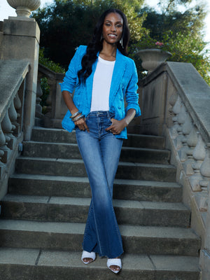 Image - Kenzie Fringe Blazer  L'AGENCE   