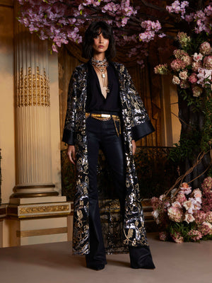 Jin Embellished Kimono dress L'AGENCE