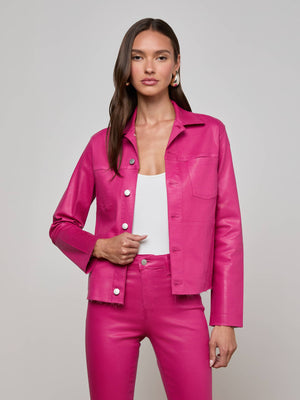 Janelle Coated Jean Jacket