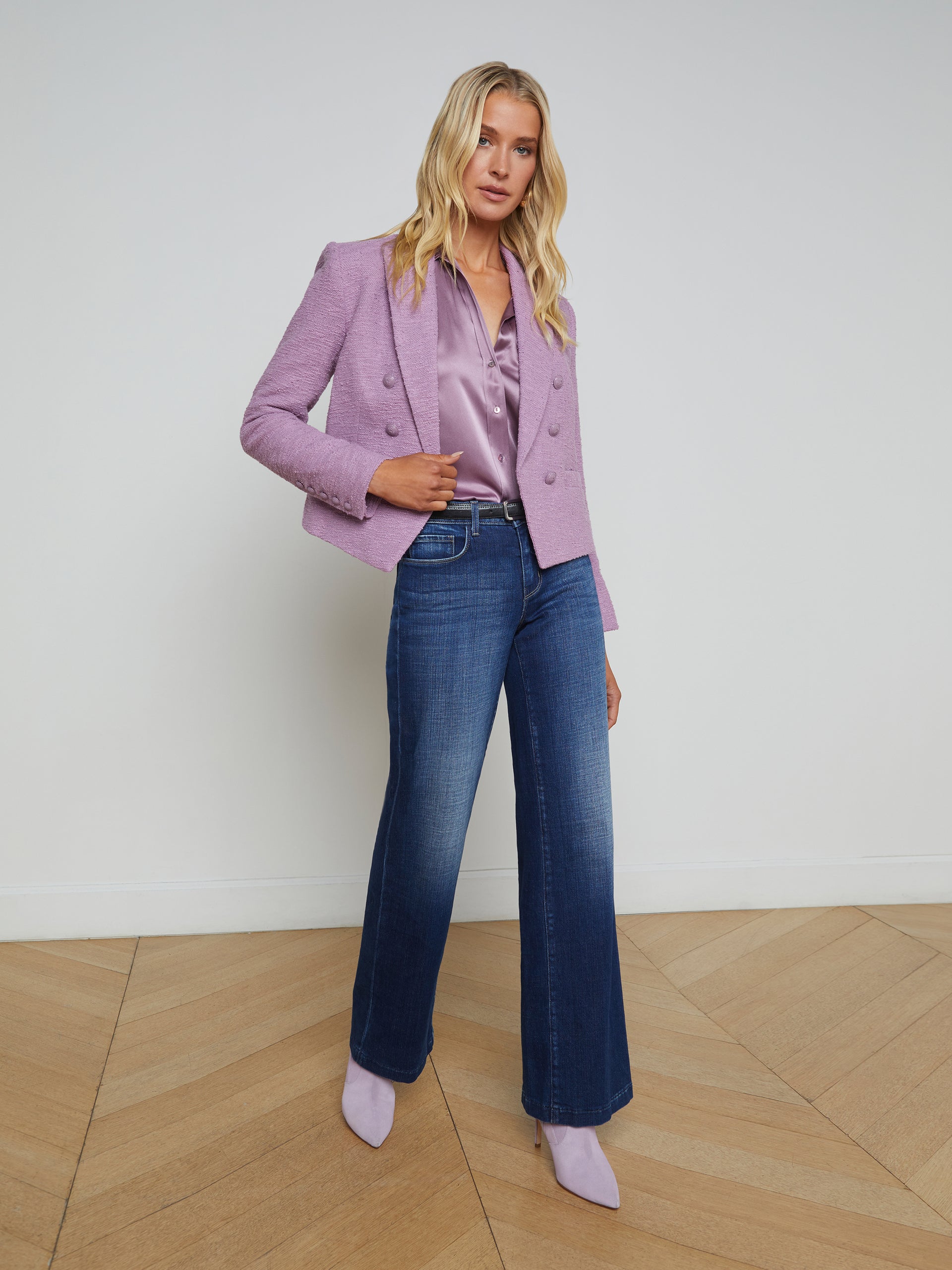 Brooke Open-Front Blazer blazer L'AGENCE Sale