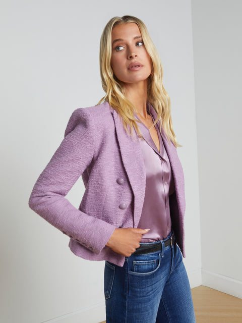 Brooke Open-Front Blazer blazer L'AGENCE   